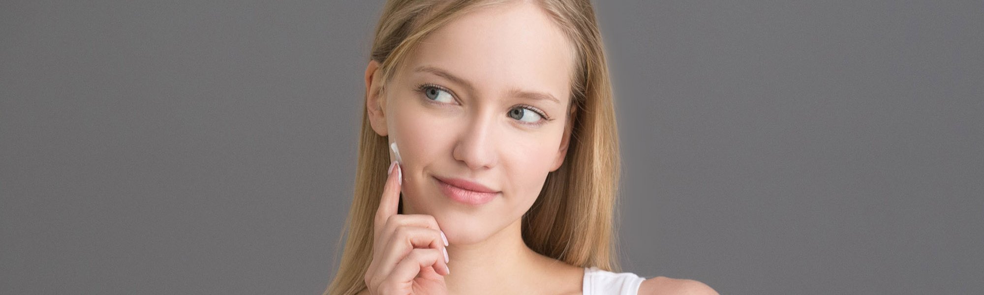 Young Woman Care Face Cream