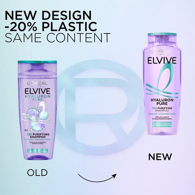 260216 Sustainability Elvive Hyaluron Pure Shampoo New Vs Old Dmi Website